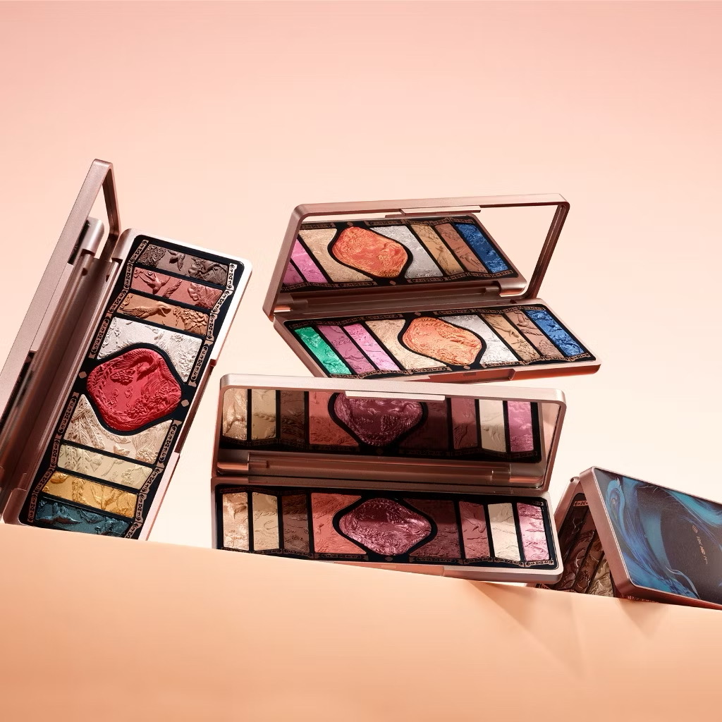 ￼Florasis ( Hoa Tây Tử)  Bộ Trang Điểm Đa Năng Birds of the Phoenix – Phấn Má & Highlight Bách Điểu Triều Phụng 12.8g 