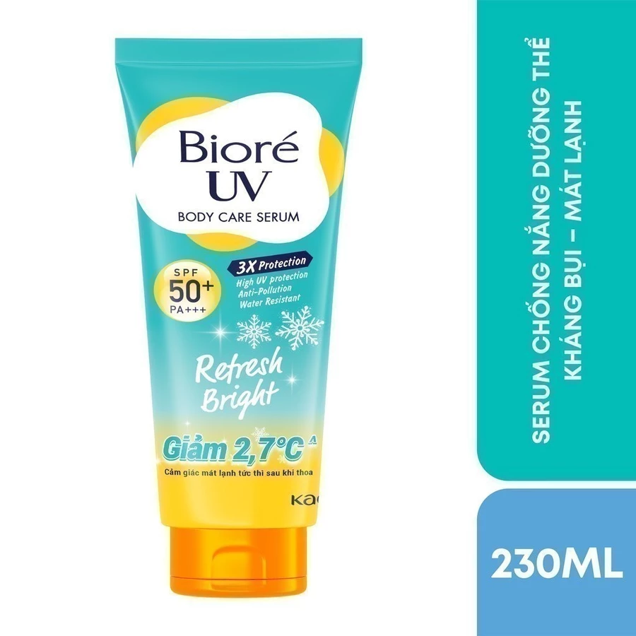 Biore UV Serum Chống Nắng Dưỡng Thể Kháng Bụi Sáng Mịn Mát Lạnh 230ml
