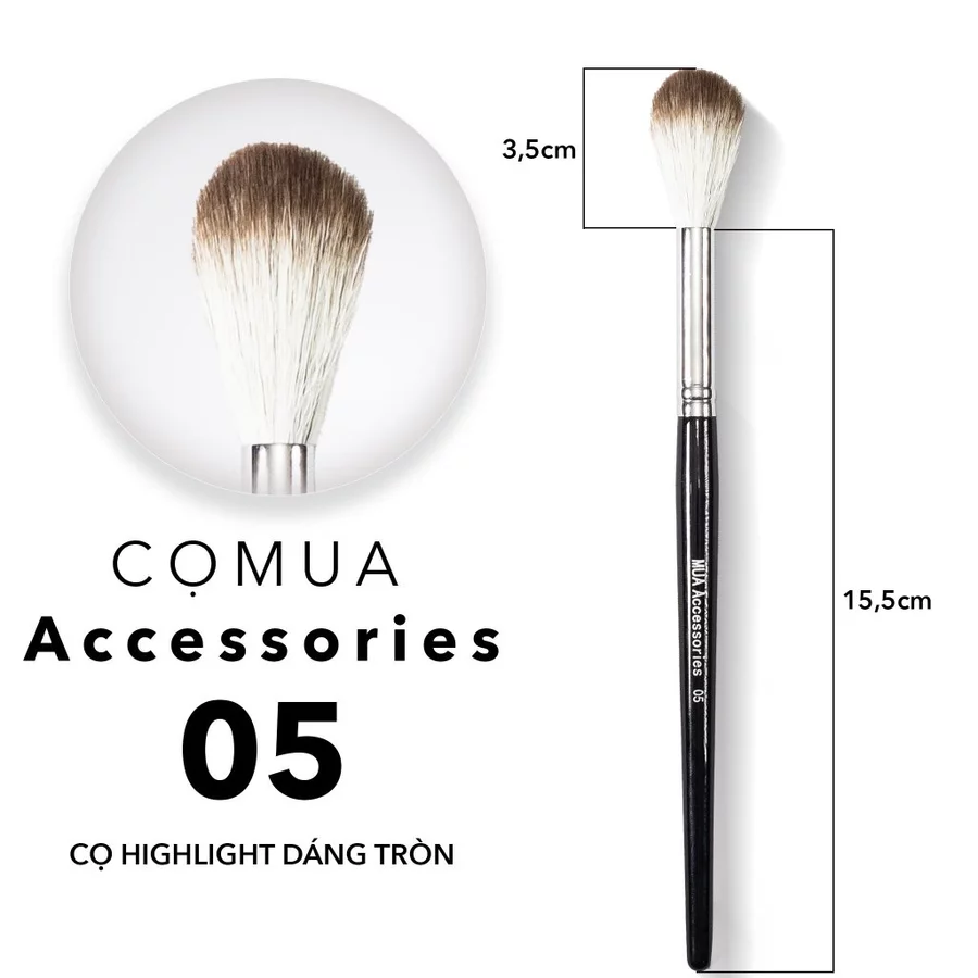 Cọ Lẻ trang điểm chuyên nghiệp cán đen MUA ACCESORIES