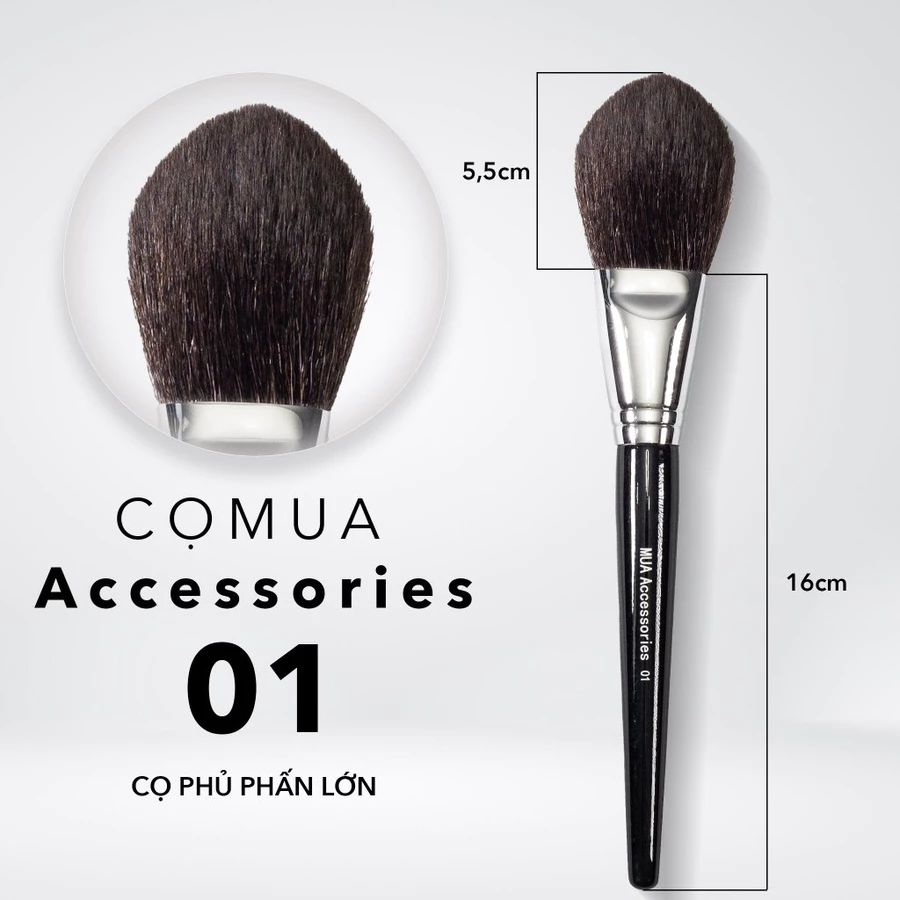 Cọ Lẻ trang điểm chuyên nghiệp cán đen MUA ACCESORIES