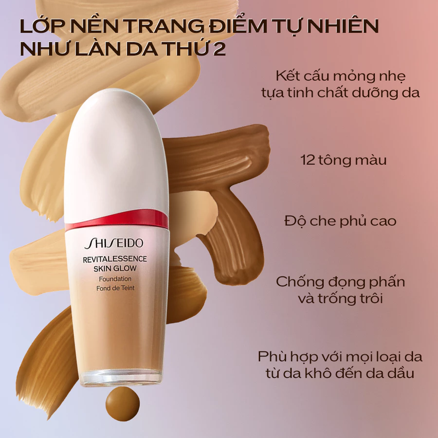 Kem nền Shiseido Revitalessence Skin Glow Foundation 30ml
