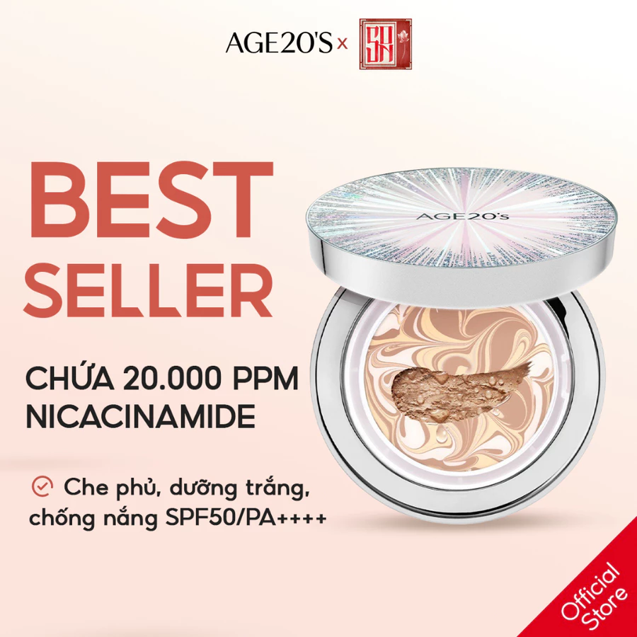 Phấn tươi AGE20's ESSENCE COVER PACT ORIGINAL EX INTENSE COVER SPF50+PA++++